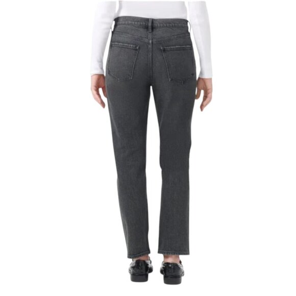 NEW Kirkland Signature High Rise Straight Leg Jeans | Black - Picture 3 of 5